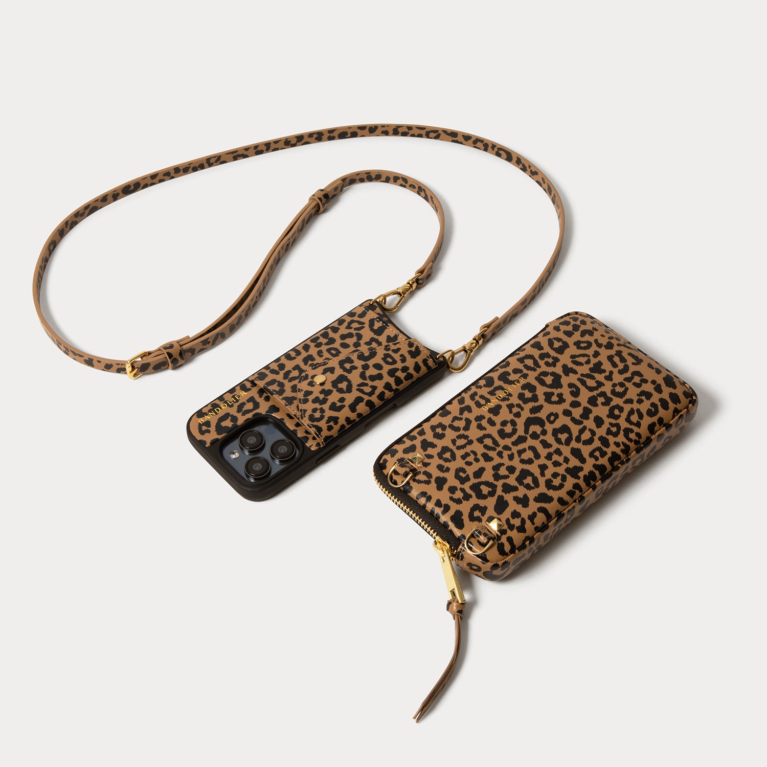 Donna Pouch Set - Leopard/Gold