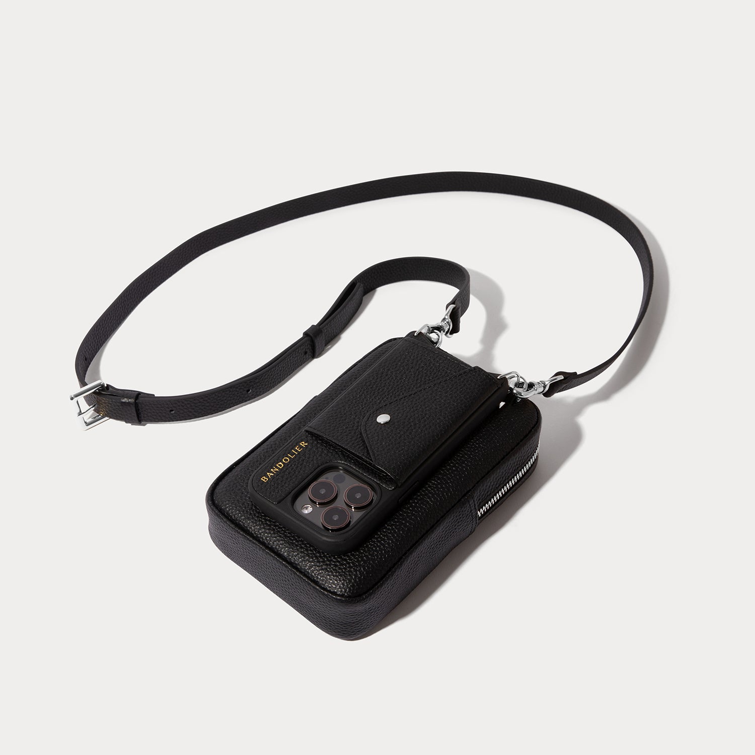 Large Expanded Pouch - Black/Silver