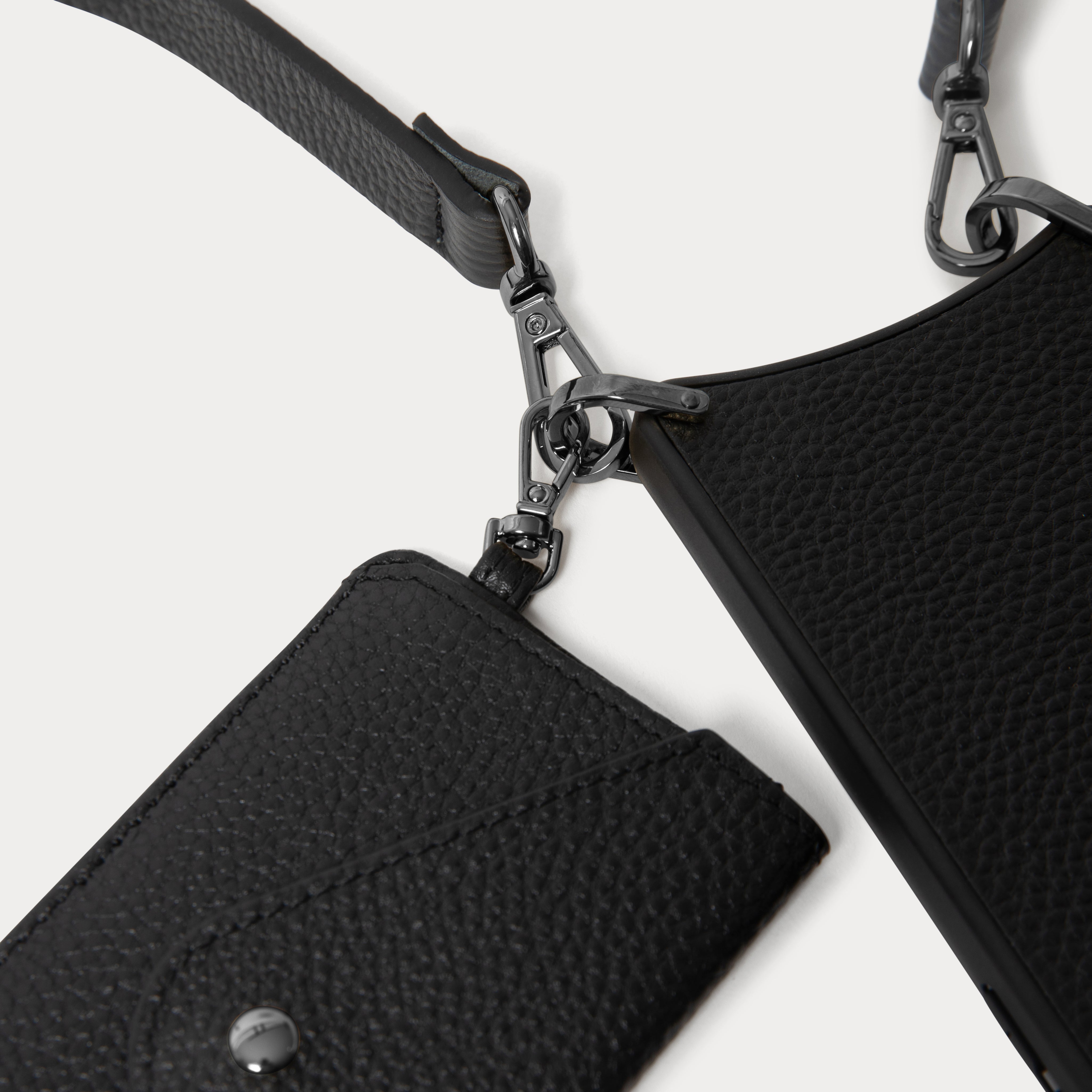 Remi Magnet Wallet Crossbody Phone Case - Black/Pewter