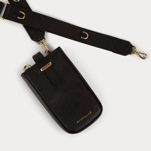 Open Top Pouch With Rowan Strap - Black/Gold Accessories Bandolier 