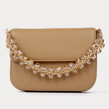 Crystal Wristlet - Tan/Gold Accessories Bandolier 