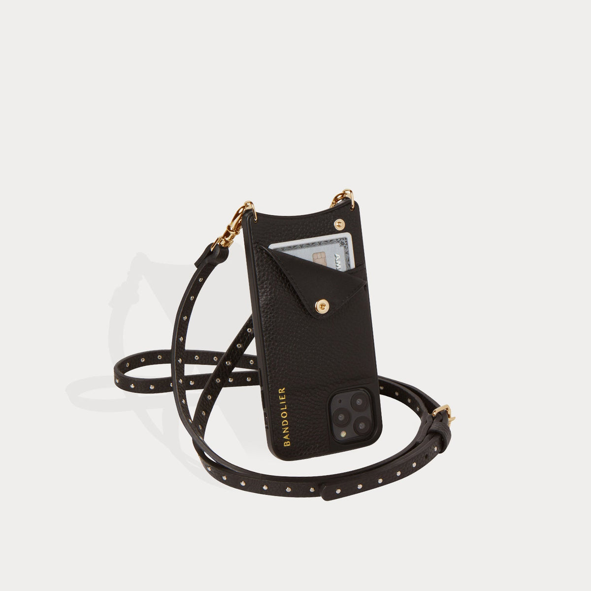 Mini Round Pouch Black/Gold – Bandolier