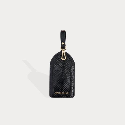 Bandolier Luggage Tag - Black Python/Gold Bandolier Bandolier 