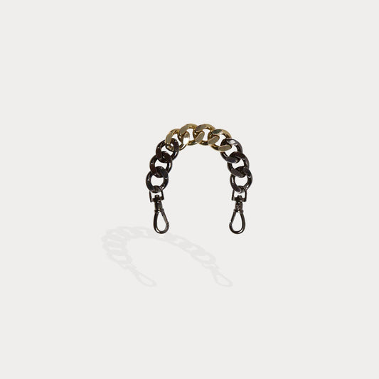Lola Pewter Bandolet Strap - Black/Gold Accessories Bandolier 