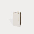 Pebble Leather Expanded Zip Pouch - Ivory/Gold Pouch Bandolier 