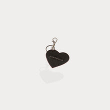 Bandolier Pebble Leather Heart Keychain - Black/Pink/Silver Accessories Bandolier 