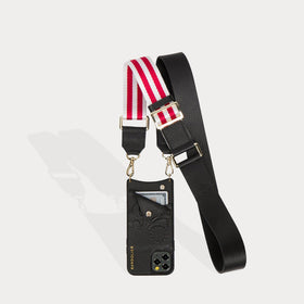 Skye Crossbody Strap - White/Red/Gold Accessories Bandolier 