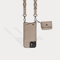 Avery AirPod Clip-On Pouch - Taupe/Silver Pouch Core Bandolier 