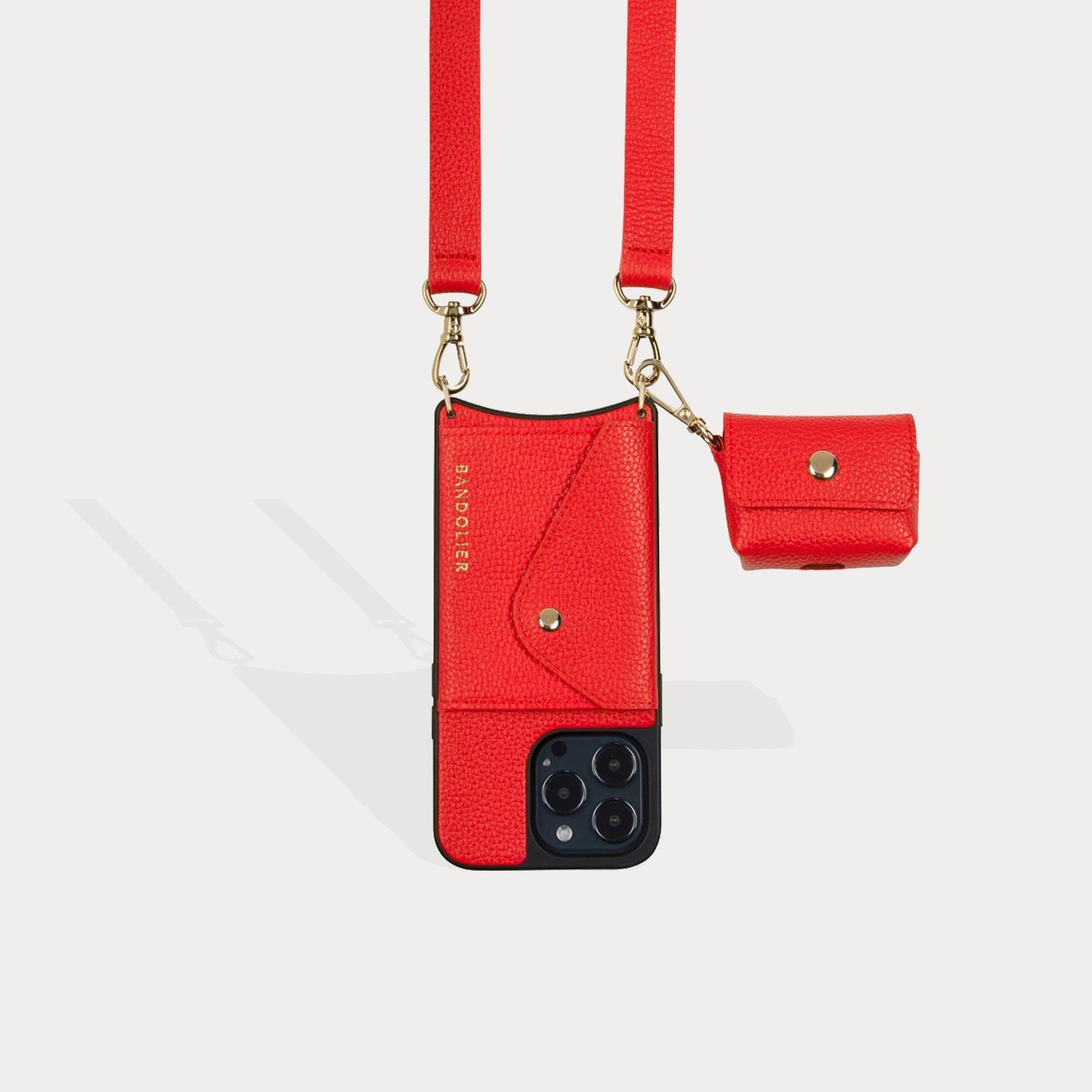 Avery AirPod Clip-On Pouch - Red/Gold Pouch Core Bandolier 