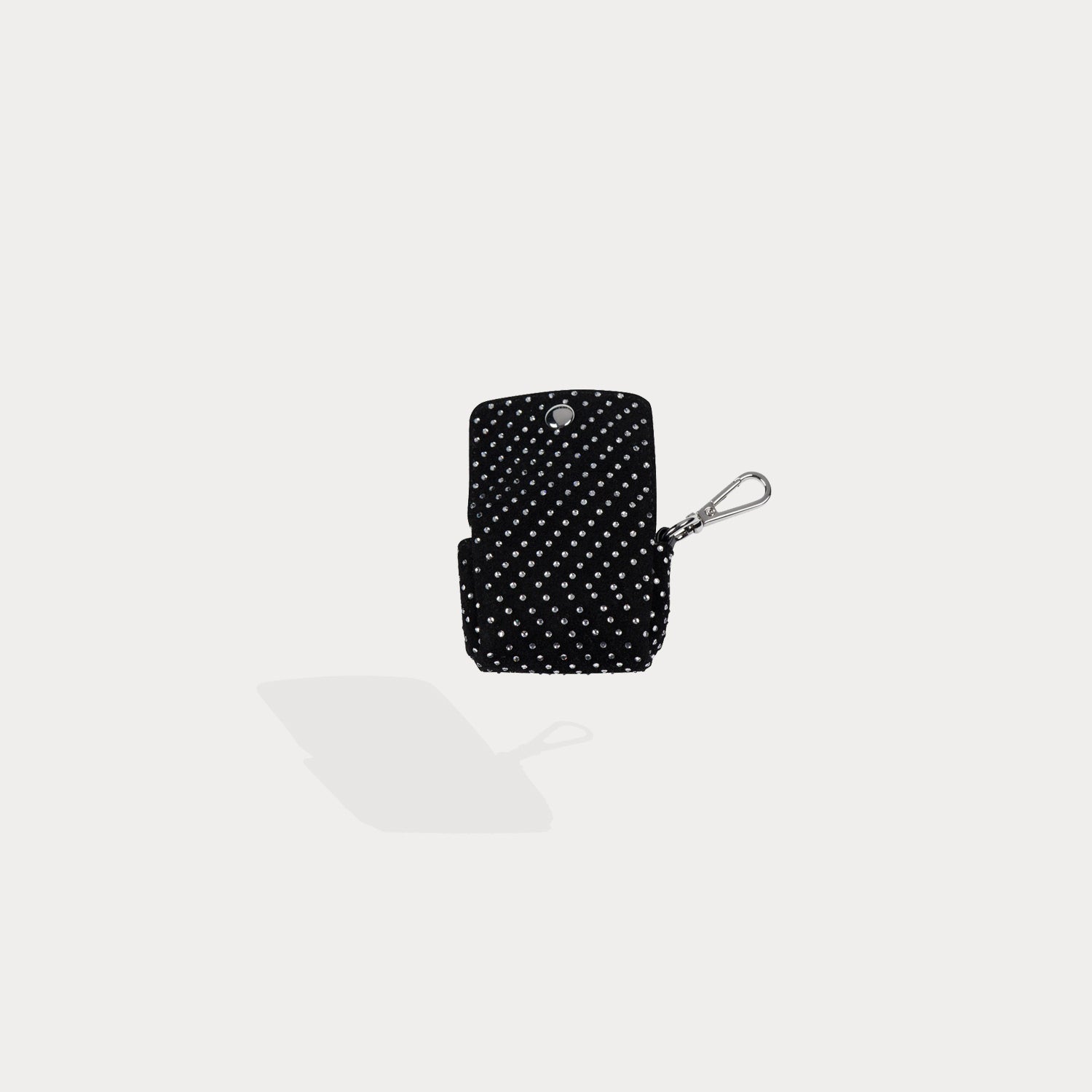 Avery Rhinestone AirPod Clip-On Pouch - Black/Silver Pouch Pouch 