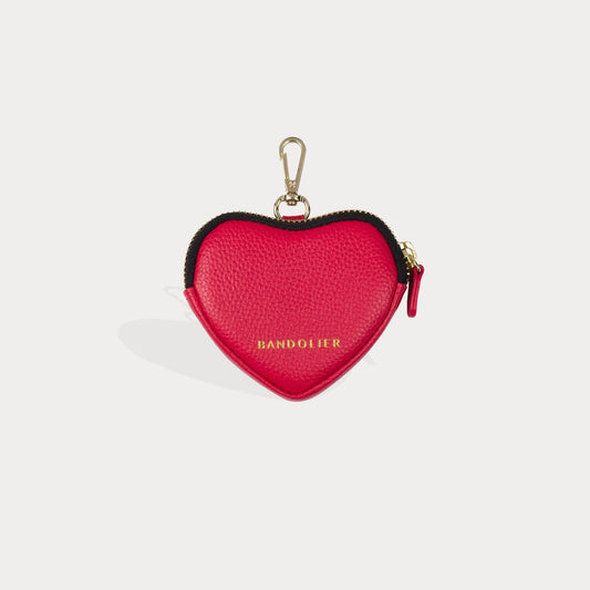 Mini Heart Pouch - Red/Gold Fashion Pouch Bandolier 