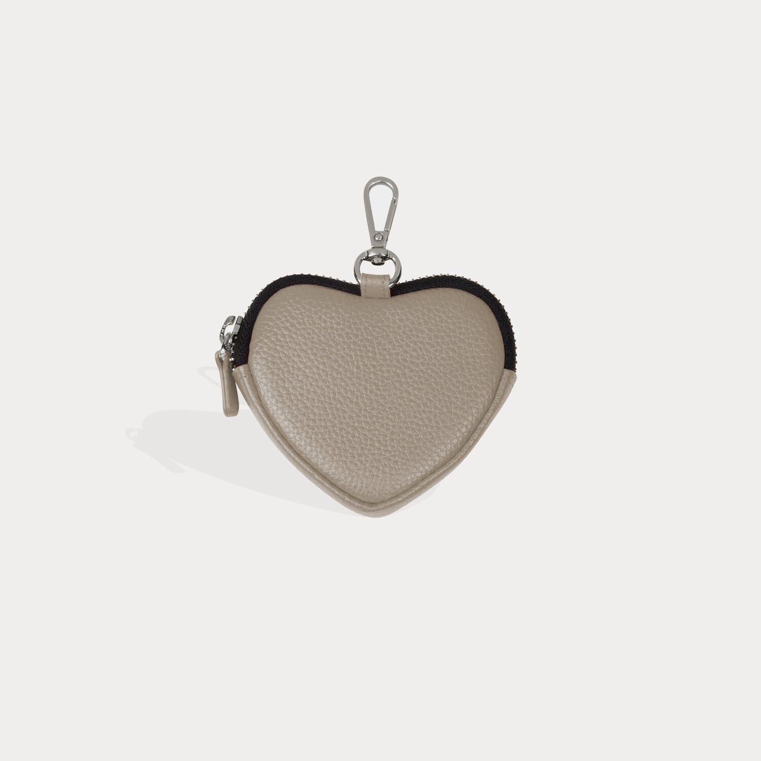 Mini Heart Pouch Greige/ Silver – Bandolier