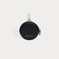 Mini Round Pouch - Black/Gold Fashion Pouch Bandolier 