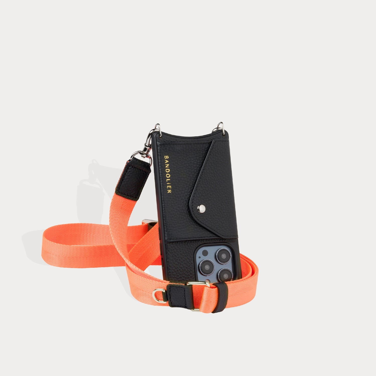 Bobby Nylon Adjustable Strap Only - Neon Orange/Silver – Bandolier