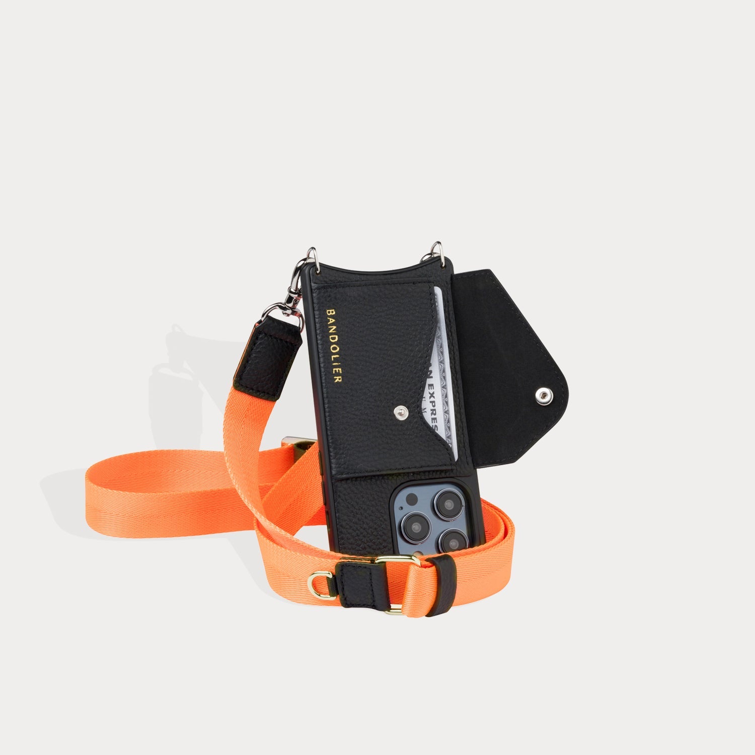 Bobby Nylon Adjustable Strap Only - Neon Orange/Silver Accessories Bandolier 