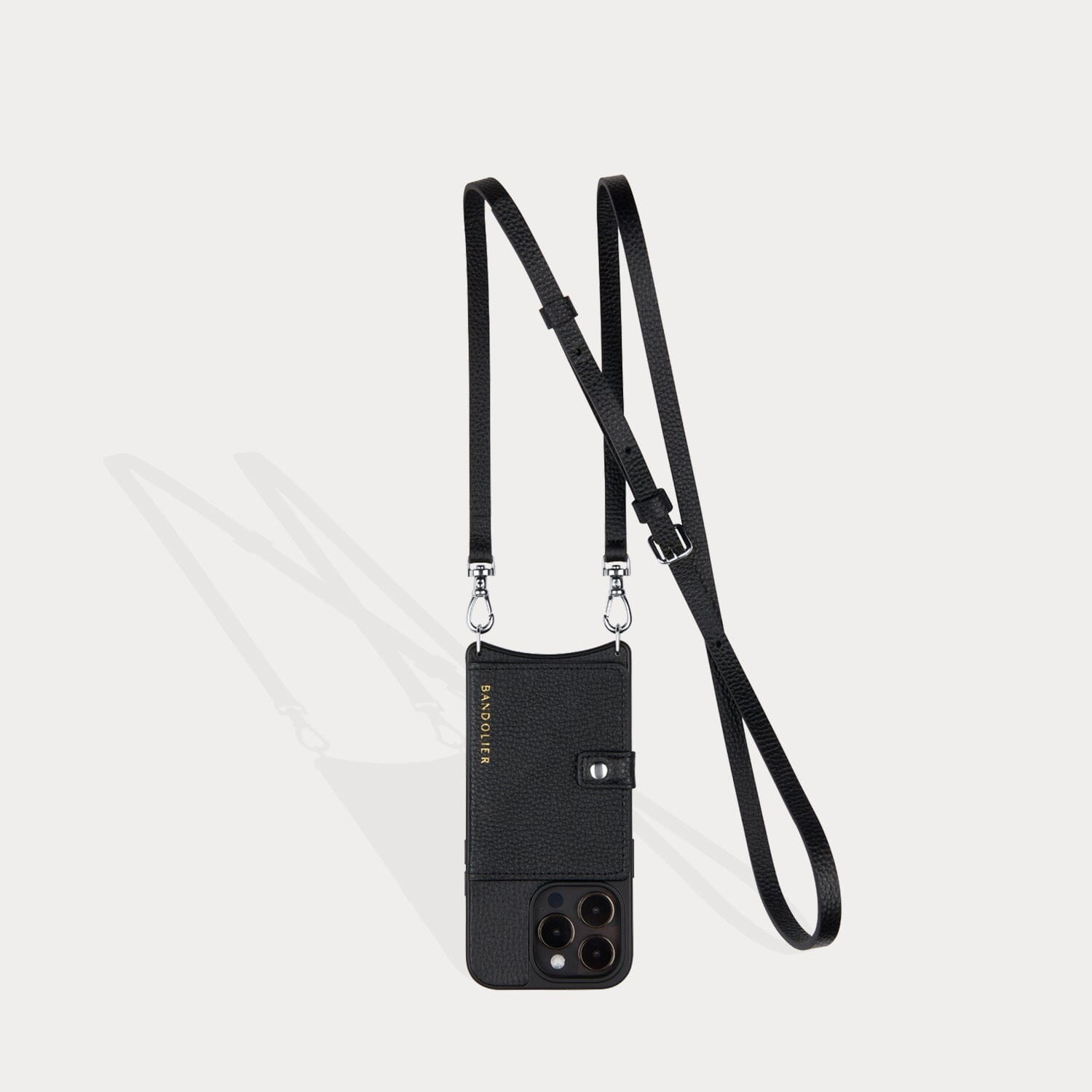 Mila MagSafe Charging Crossbody Bandolier - Black/Silver Accessories Bandolier 