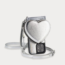 Willa Heart Pouch Bandolier - Metallic Silver/Silver Accessories Bandolier 