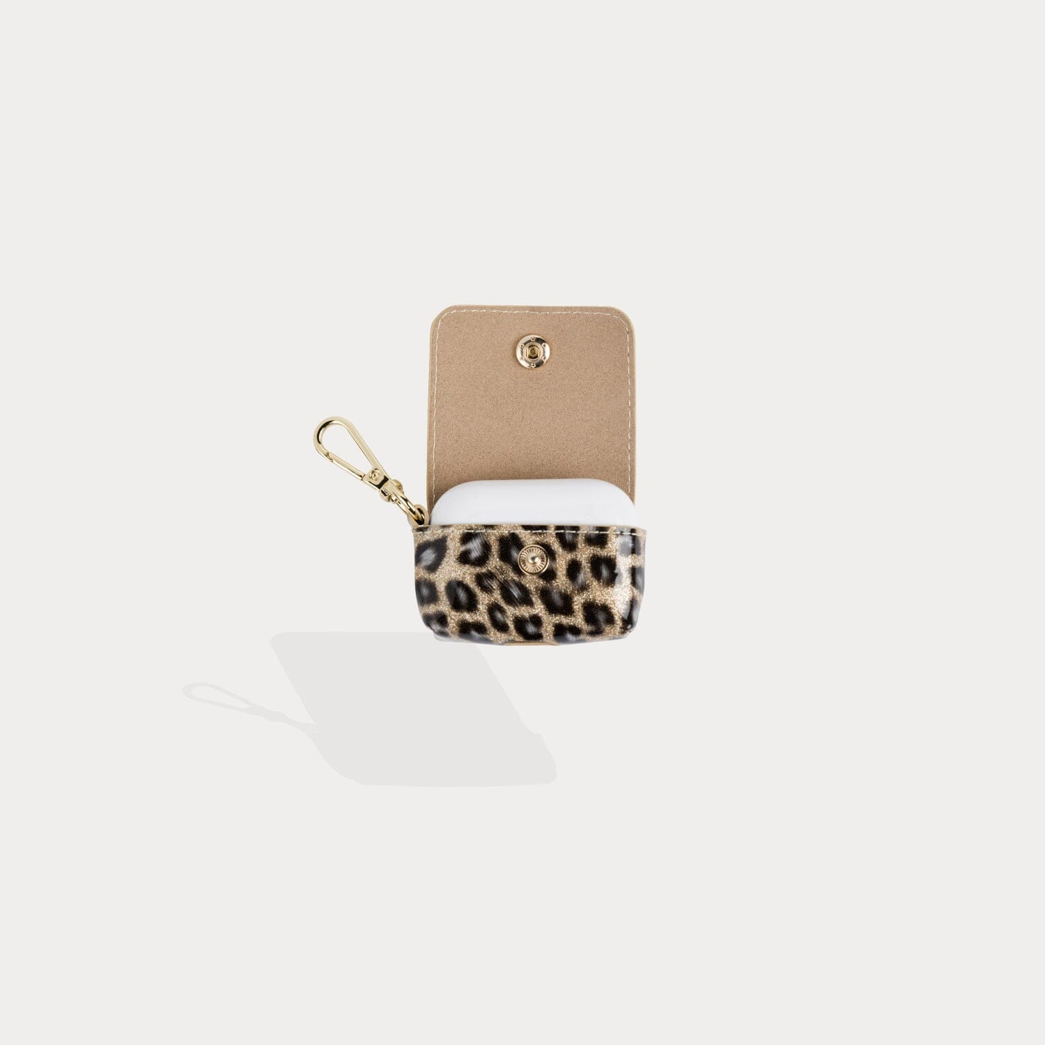 Avery AirPod Clip-On Pouch - Glitter Leopard/Gold Accessories Bandolier 