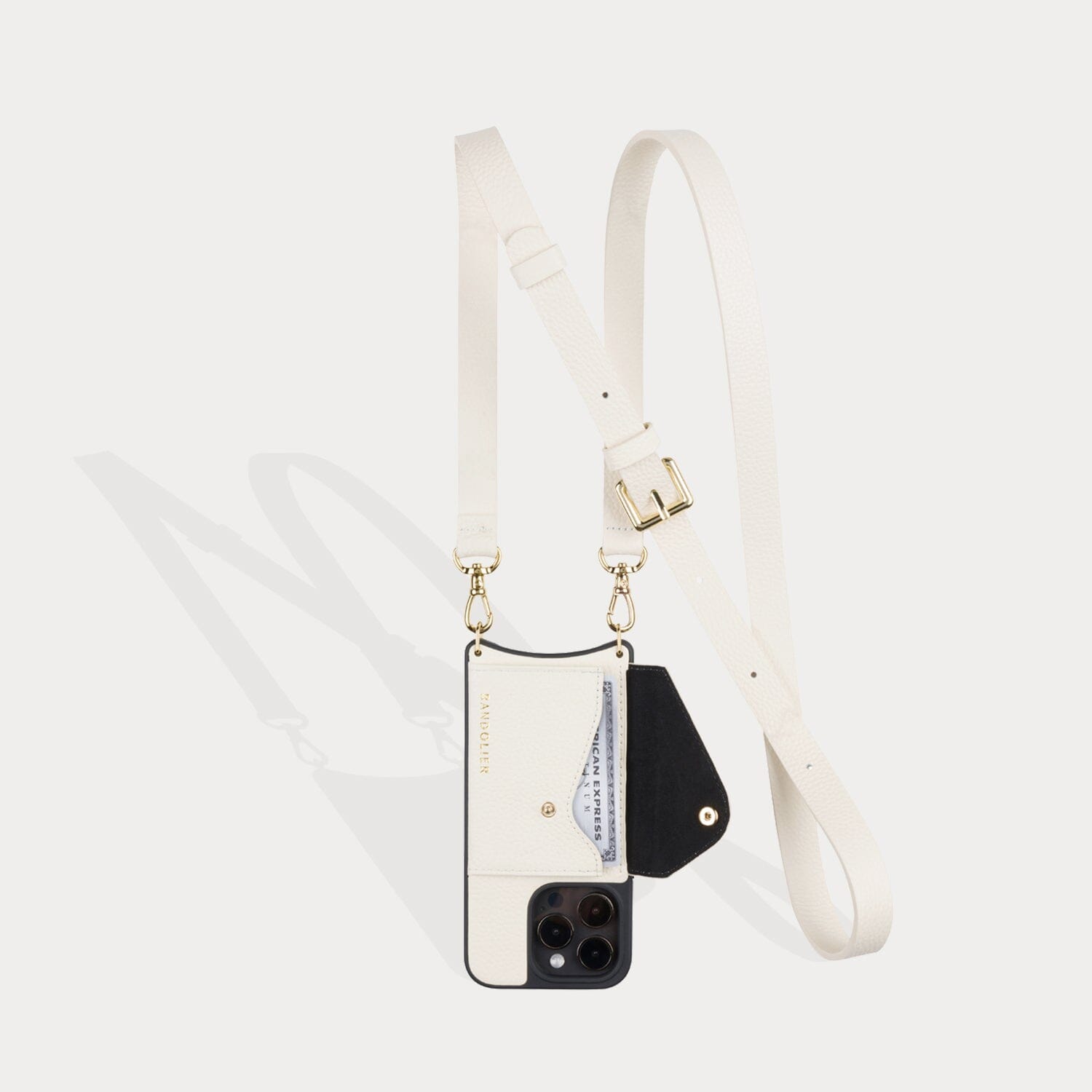 Skye Crossbody Strap - White/Red/Gold – Bandolier