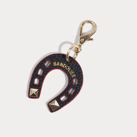 Horseshoe Charm - Black/Gold Accessories Bandolier 